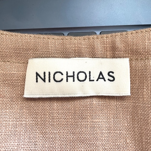 Nicholas Taupe Linen Crop Top - 10 🇨🇳 - Picture 6 of 13